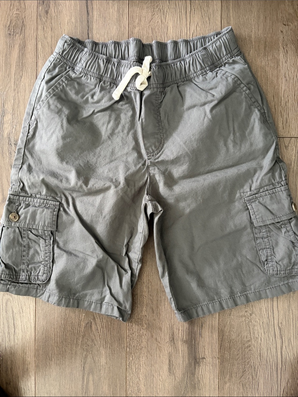 Cat & Jack Boys Pull-On Cargo Shorts Gray Large 12/14